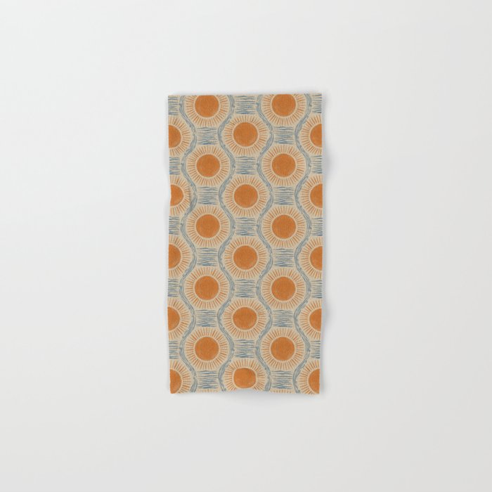 Boho Sun and Sea Vintage Ogee Bath Towel Gallery Image 1