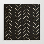 Boho Big Arrows in Black and White Wood Wall Art Gallery Image 1