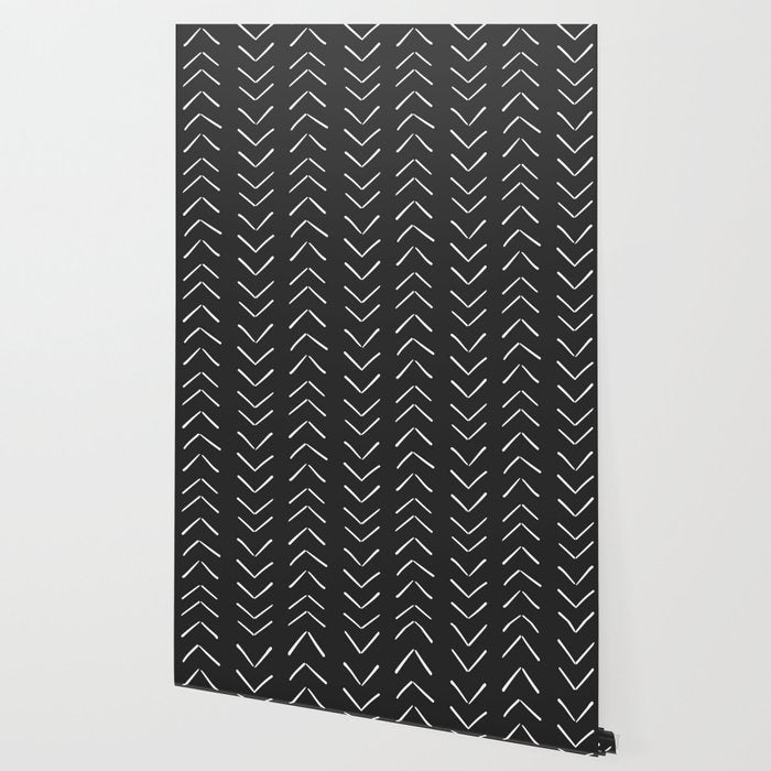 Boho Big Arrows in Black and White Wallpaper Gallery Image 2