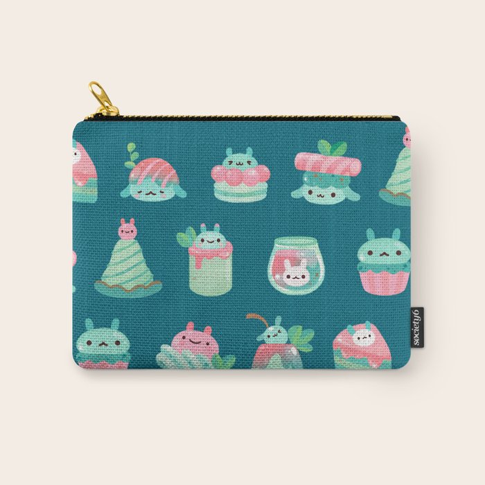 Choco Mint Rabbit Carry All Pouch Gallery Image 1