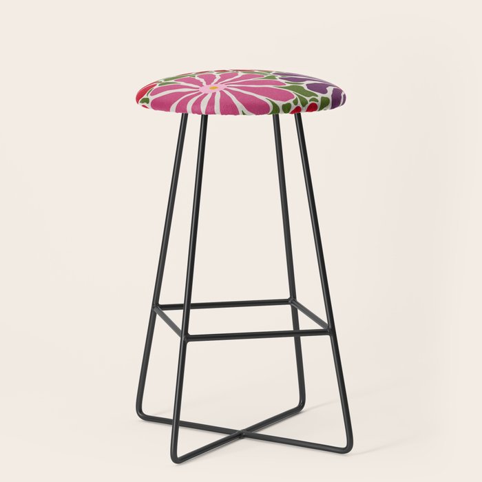 Lazy Florals #3 Stool Gallery Image 1
