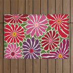Lazy Florals #3 Outdoor Rug Gallery Image 1