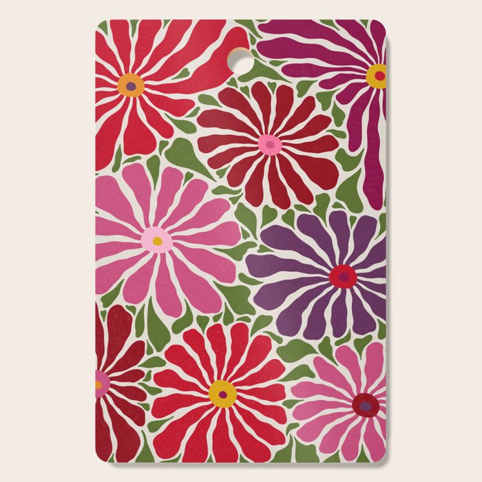 Lazy Florals #3 Cutting Board Gallery Image 1