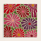 Lazy Florals #3 Wood Wall Art Gallery Image 1