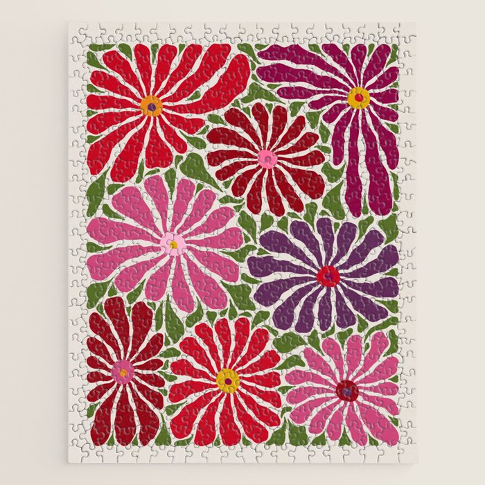 Lazy Florals #3 Jigsaw Puzzle