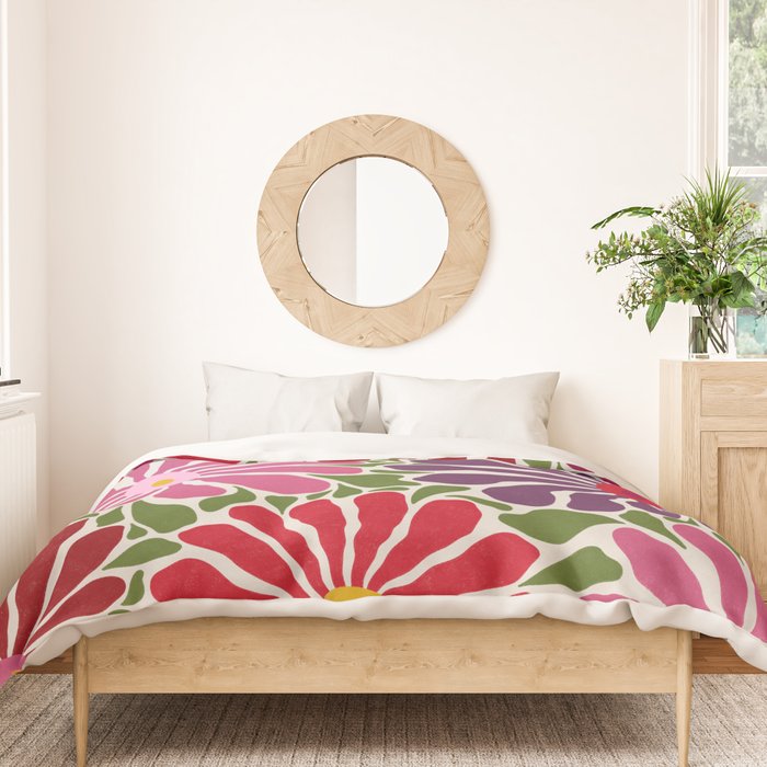 Lazy Florals #3 Duvet Cover Gallery Image 3