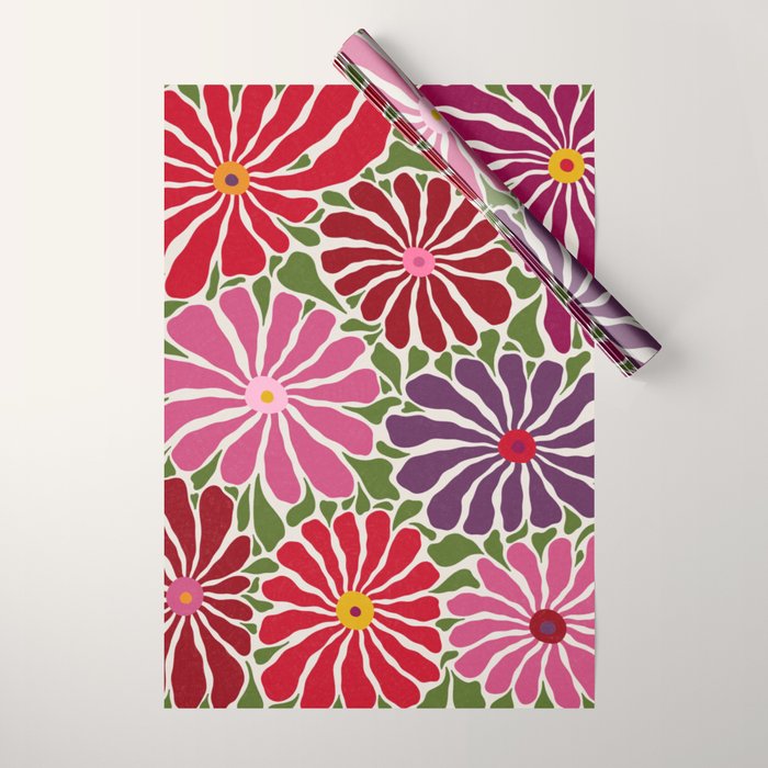 Lazy Florals #3 Wrapping Paper Gallery Image 1