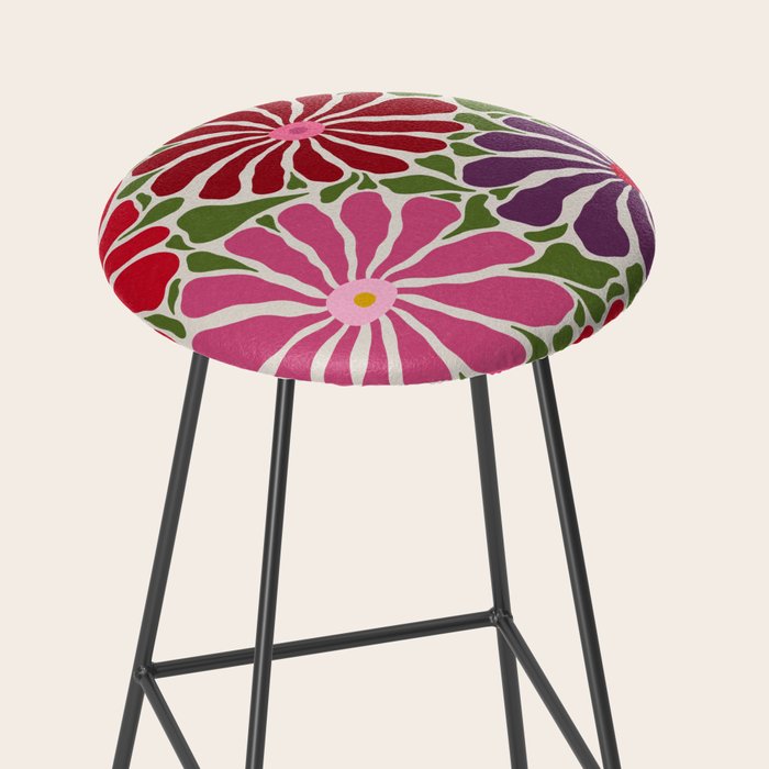 Lazy Florals #3 Stool Gallery Image 2