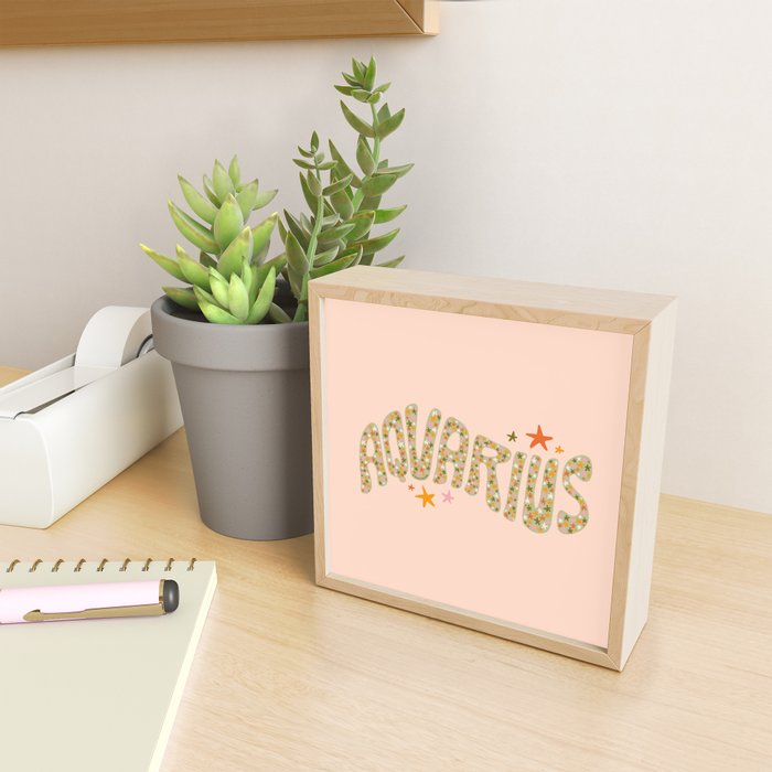 Starry Aquarius Mini Art Print Gallery Image 2