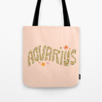 Starry Aquarius Tote Bag Gallery Image 1