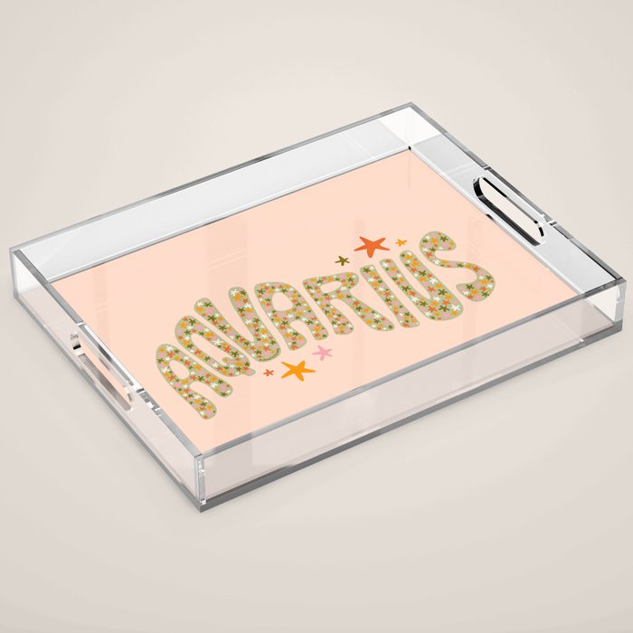 Starry Aquarius Acrylic Tray Gallery Image 1