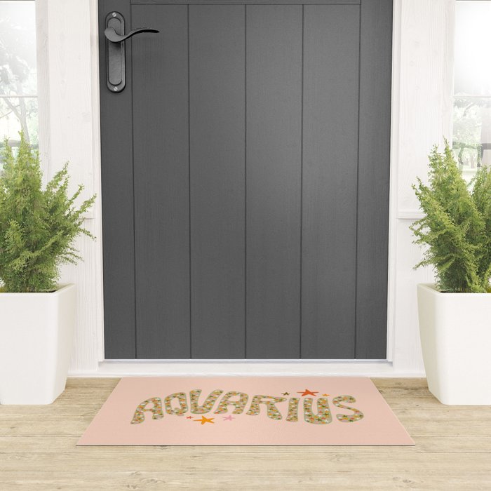Starry Aquarius Welcome Mat Gallery Image 3