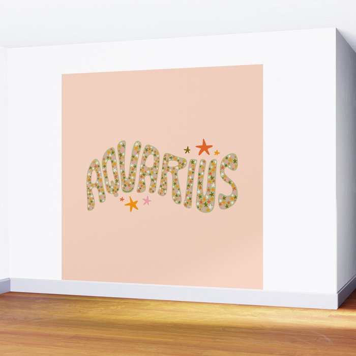 Starry Aquarius Wall Mural Gallery Image 2