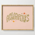 Starry Aquarius Serving Tray Gallery Image 1