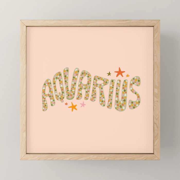 Starry Aquarius Mini Art Print Gallery Image 1