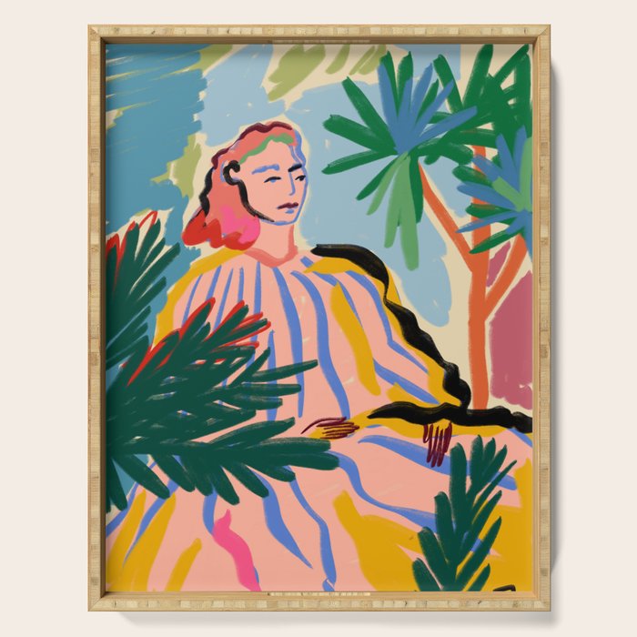 WOMAN IN NATURE Serving Tray Gallery Image 1