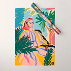 WOMAN IN NATURE Wrapping Paper Gallery Image 1