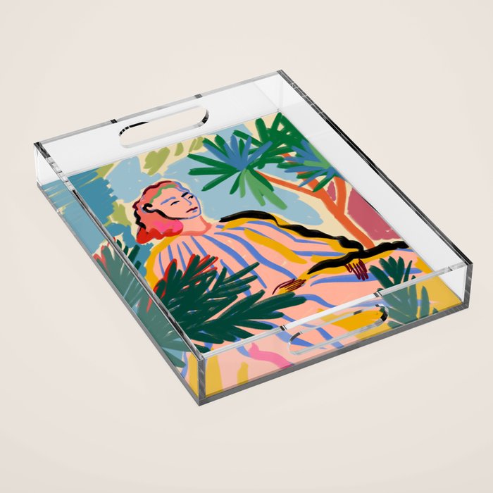 WOMAN IN NATURE Acrylic Tray Gallery Image 1