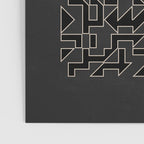 Classy Elegant Black White Gray Modern Artwork Poster Gallery Image 3