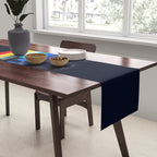 Classic 80s Video Game Retro Stripes Pixel Drops - Ayakazu Table Runner Gallery Image 2