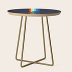 Classic 80s Video Game Retro Stripes Pixel Drops - Ayakazu Side Table Gallery Image 1