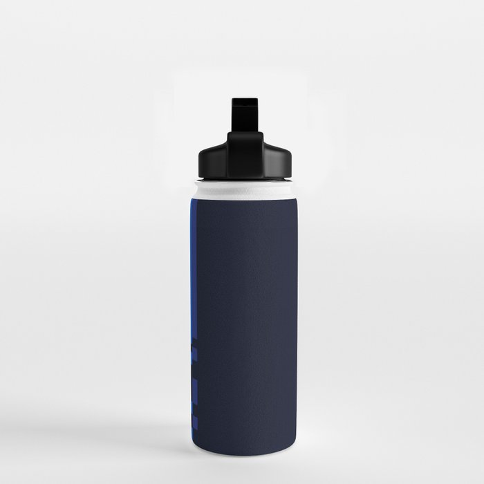 Classic 80s Video Game Retro Stripes Pixel Drops - Ayakazu Water Bottle Gallery Image 2