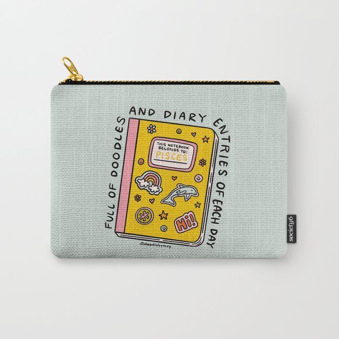Pisces Notebook Carry All Pouch Gallery Image 1