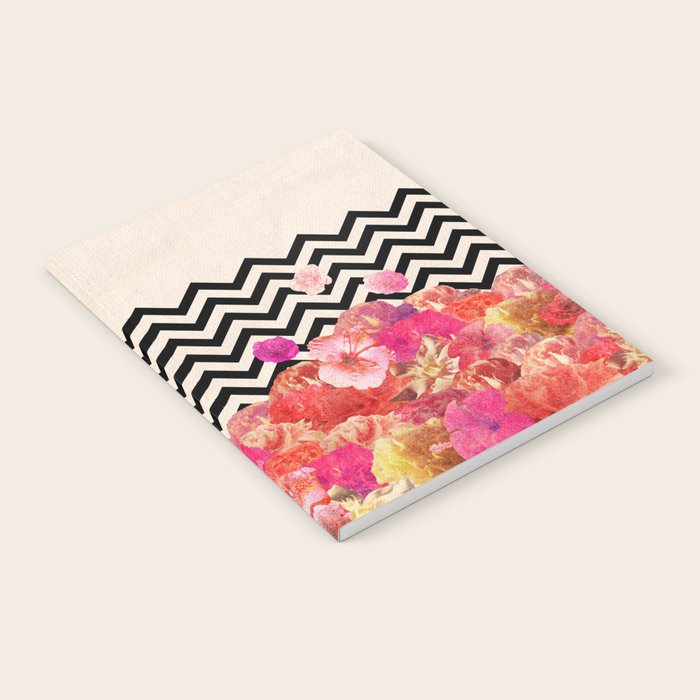 Chevron Flora II Notebook Gallery Image 2