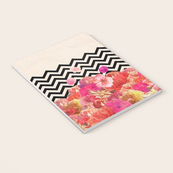 Chevron Flora II Notebook Gallery Image 3