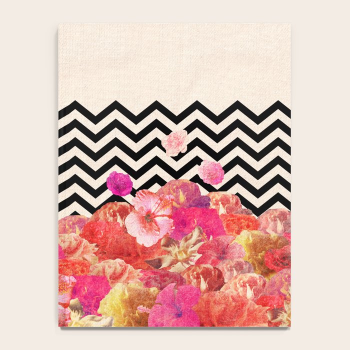 Chevron Flora II Notebook Gallery Image 4