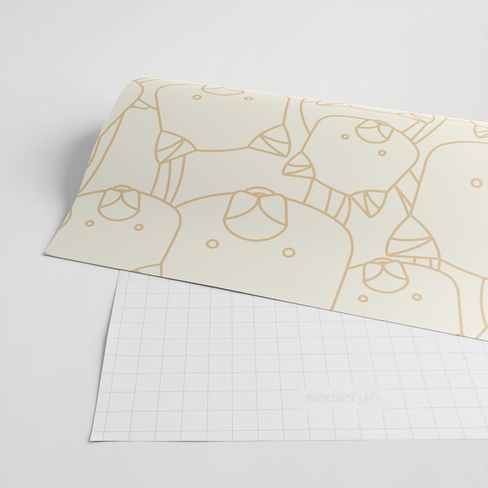 Minimalist Wombat Wrapping Paper Gallery Image 2