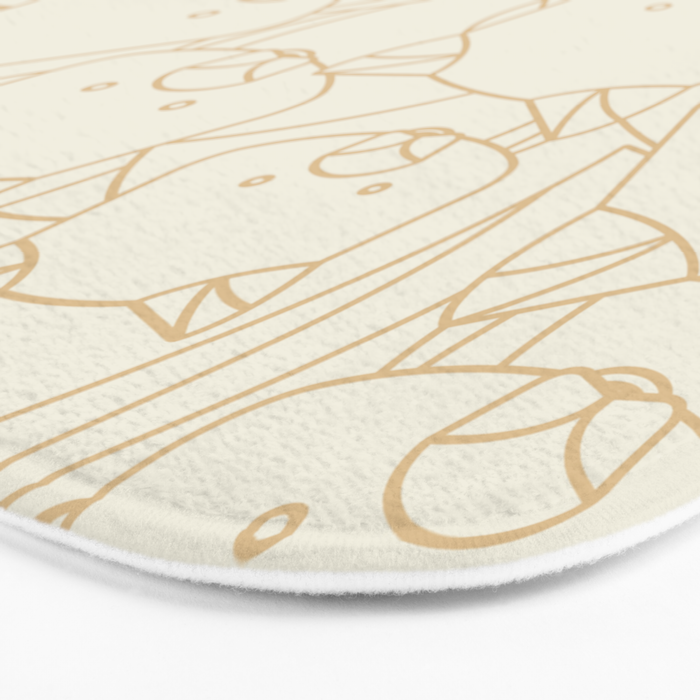 Minimalist Wombat Bath Mat Gallery Image 3