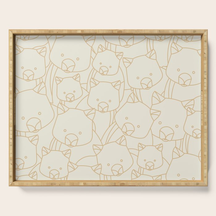Minimalist Wombat Serving Tray Gallery Image 1