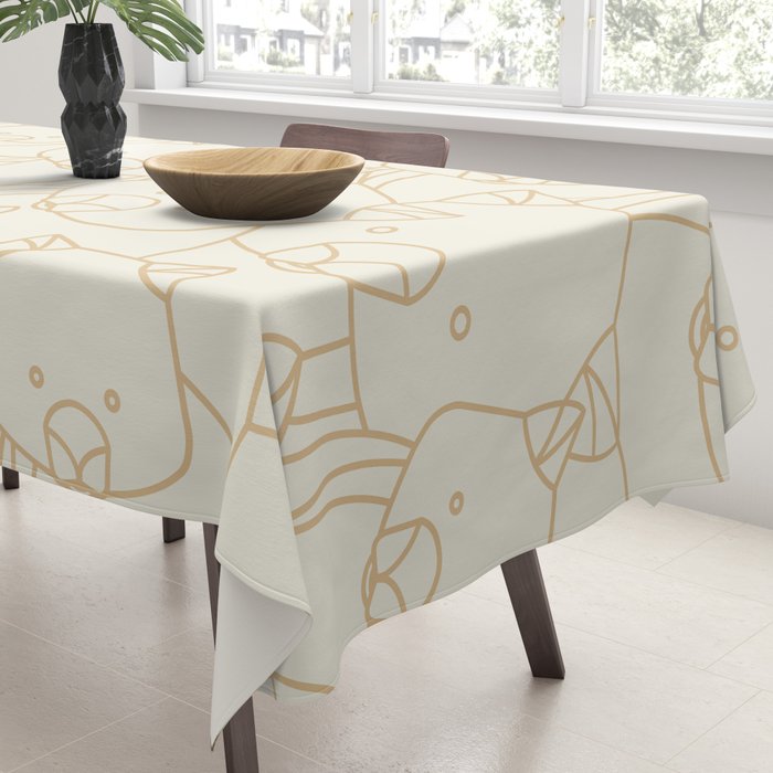 Minimalist Wombat Tablecloth Gallery Image 3
