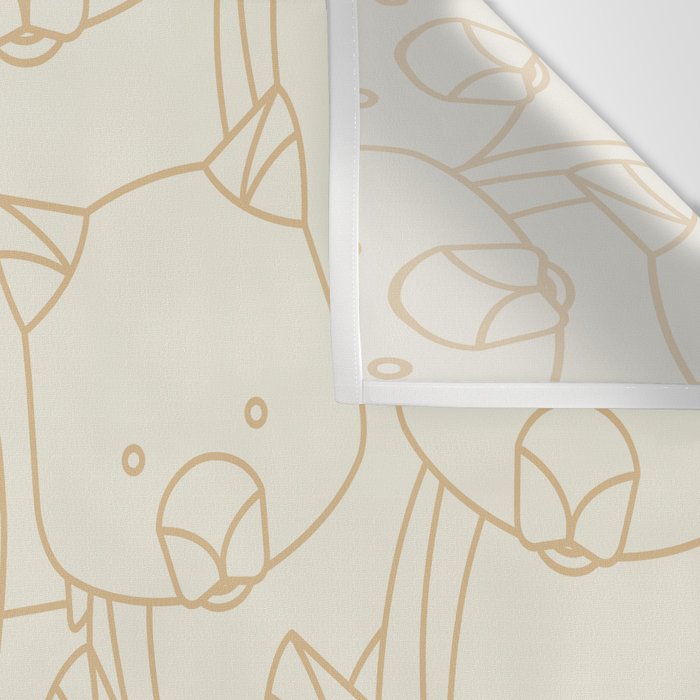 Minimalist Wombat Wall Tapestry Gallery Image 3