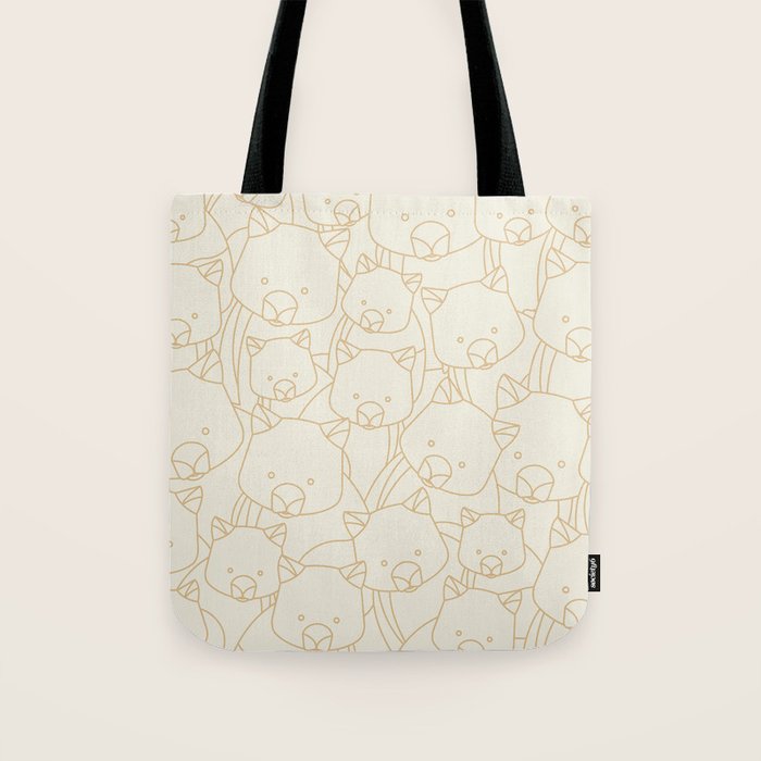 Minimalist Wombat Tote Bag Gallery Image 1
