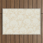 Minimalist Wombat Outdoor Rug Gallery Image 1