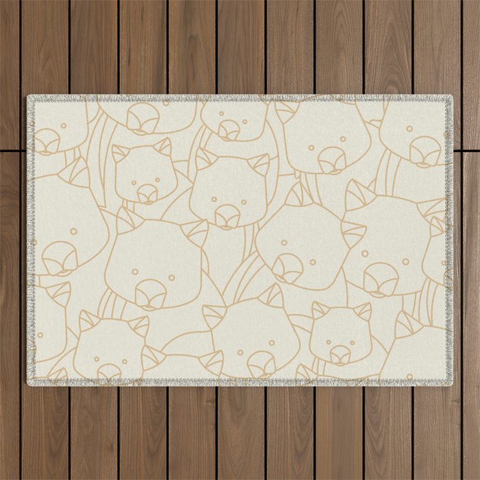 Minimalist Wombat Outdoor Rug Gallery Image 1