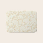 Minimalist Wombat Bath Mat Gallery Image 1