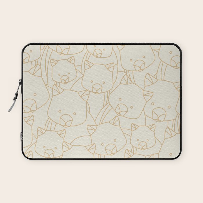 Minimalist Wombat Laptop Sleeve Gallery Image 1