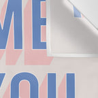 Come As You Are (Blue Pink) Wall Tapestry Gallery Image 3