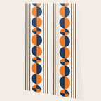 Abstract Shapes 78 in Orange and Navy Blue Wallpaper Gallery Image 2