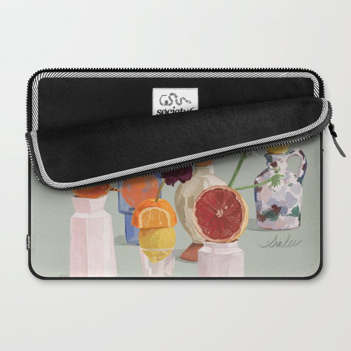 Still Life with Citrus and Flowers Laptop Sleeve Gallery Image 2