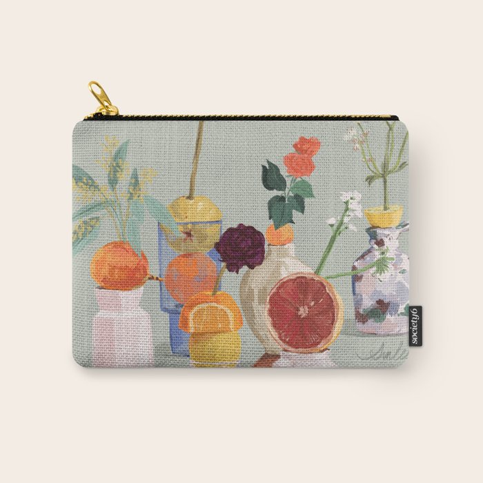 Still Life with Citrus and Flowers Carry All Pouch Gallery Image 1