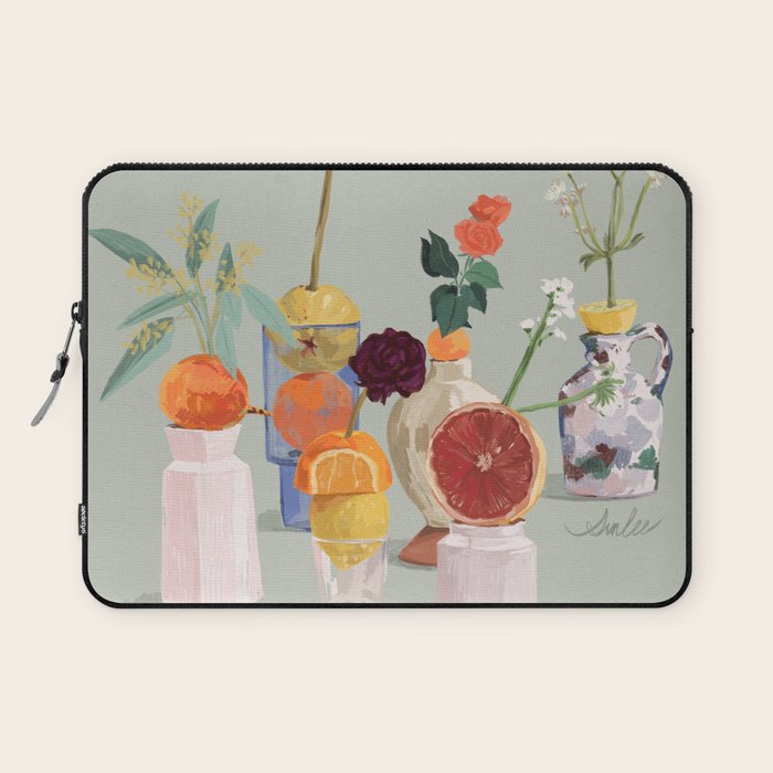 Still Life with Citrus and Flowers Laptop Sleeve Gallery Image 1