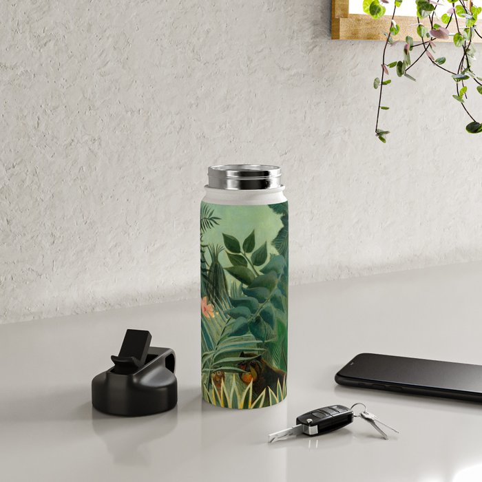 Henri Rousseau "The Equatorial Jungle" Water Bottle Gallery Image 4