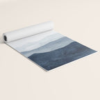 Indigo Abstract Watercolor Mountains Yoga Mat Gallery Image 2