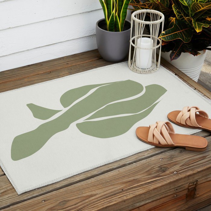 Abstract Woman 12 Outdoor Rug Gallery Image 2
