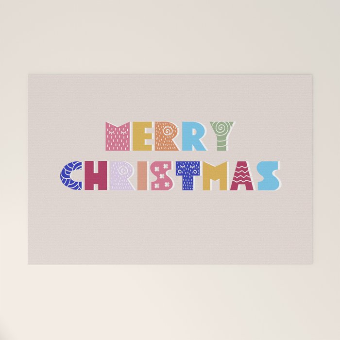 MERRY CHRISTMAS Welcome Mat Gallery Image 1