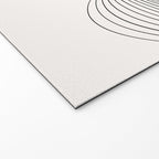 Geometric Orb Shapes - Black and White Welcome Mat Gallery Image 2